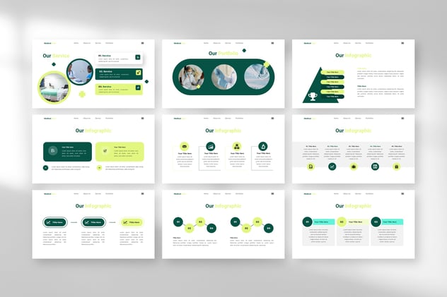 医疗健康中心年度汇报总结keynote模板 - 顶尖PPT