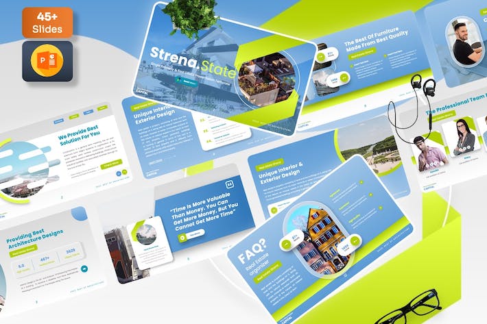 房地产公司介绍展示PPT模板 - 顶尖PPT