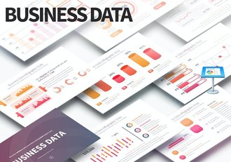 业务数据分析展示信息图形keynote模板 - 顶尖PPT
