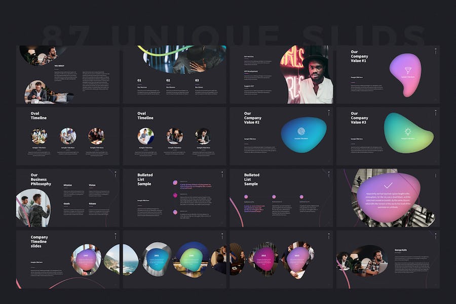 欧美高端图形版式设计多用途国外keynote模板 - 顶尖PPT