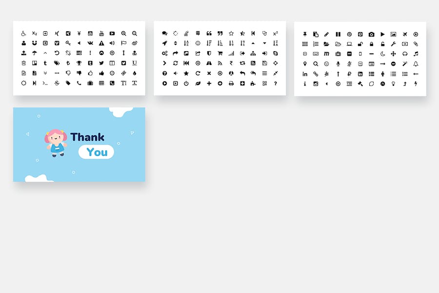 儿童专区内容展示Keynote模板 - 顶尖PPT