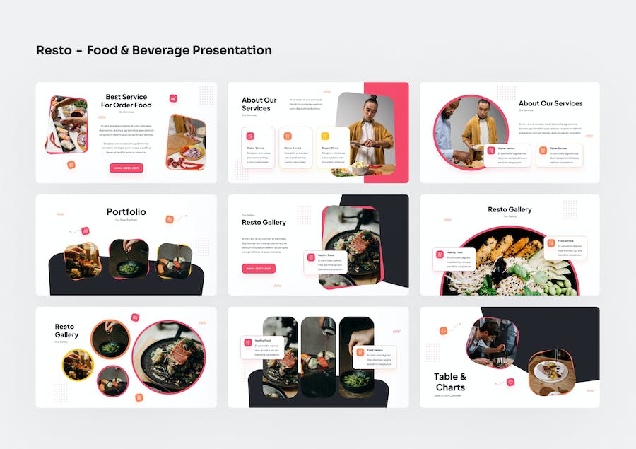 餐饮食品行业品牌宣传推广PPT模板 - 顶尖PPT