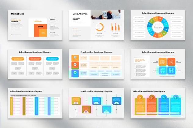 优先级路线图规划主题Keynote模板 - 顶尖PPT