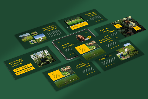 农业领域工作汇报展示PPT模板 - 顶尖PPT