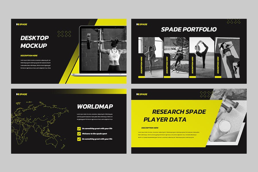 国外健身运动培训Keynote模板 - 顶尖PPT