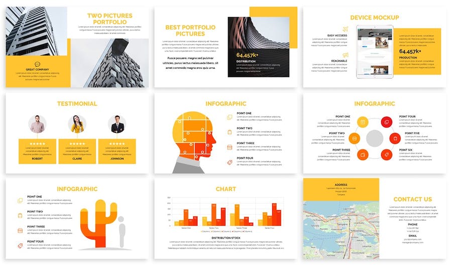 创意设计作品集展示PPT模板 - 顶尖PPT