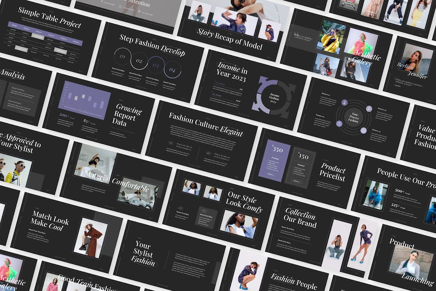 美学时尚品牌推广设计PPT模板 - 顶尖PPT