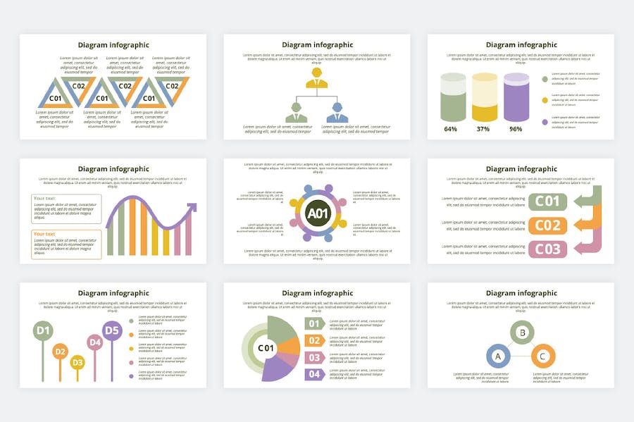 对比分析图形图表PPT模板 - 顶尖PPT