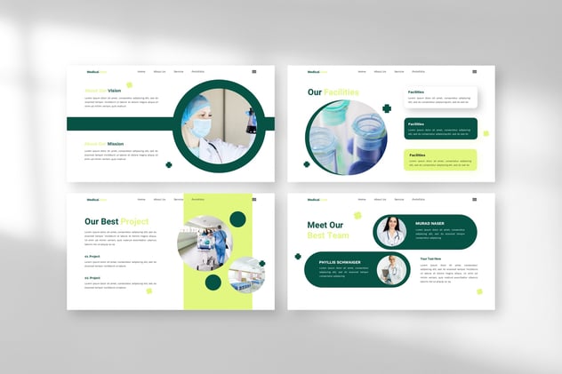 医疗健康中心年度汇报总结keynote模板 - 顶尖PPT