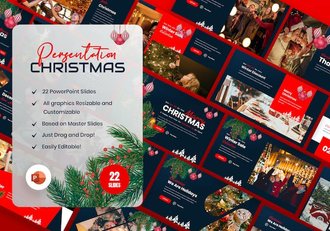 国外创意圣诞节团员派对活动PPT模板 - 顶尖PPT