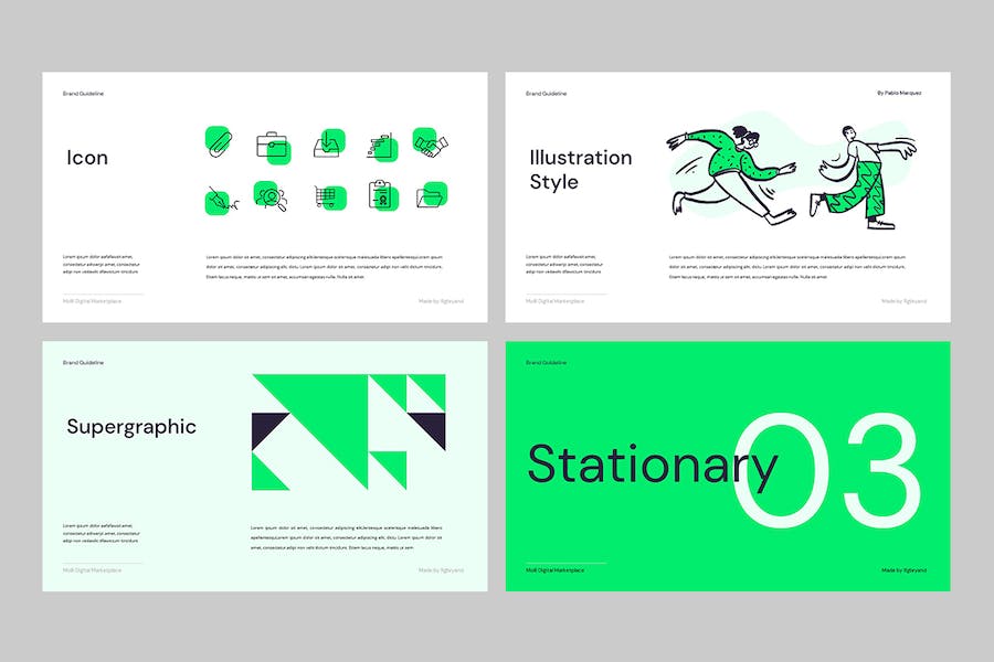 品牌指南规范设计展示Keynote模板 - 顶尖PPT