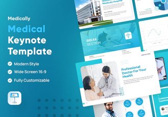 医疗保健医学研究keynote模板 - 顶尖PPT
