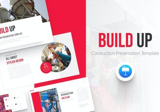 建造施工工程工业行业年度总结keynote模板 - 顶尖PPT