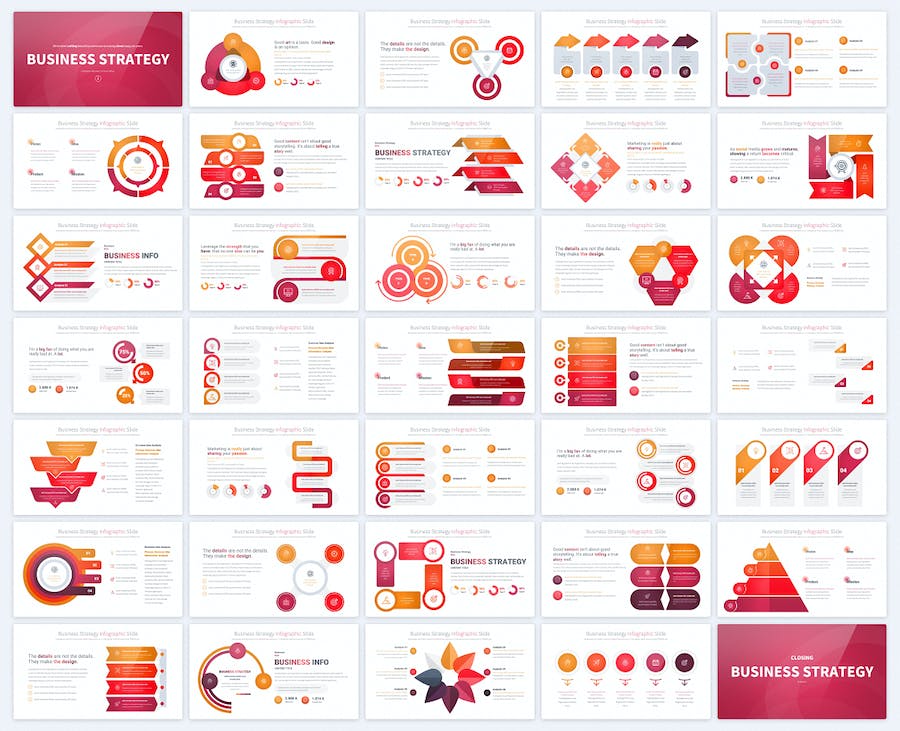 业务合作战略主题步骤信息图形图表PPT模板 - 顶尖PPT