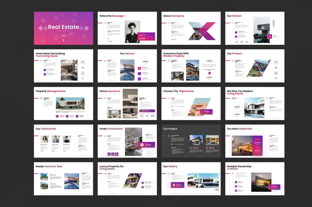房地产主题keynote模板 - 顶尖PPT