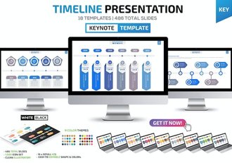 商务项目时间轴规划展示Keynote模板 - 顶尖PPT