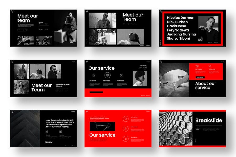 欧美商务深色PPT模板 - 顶尖PPT