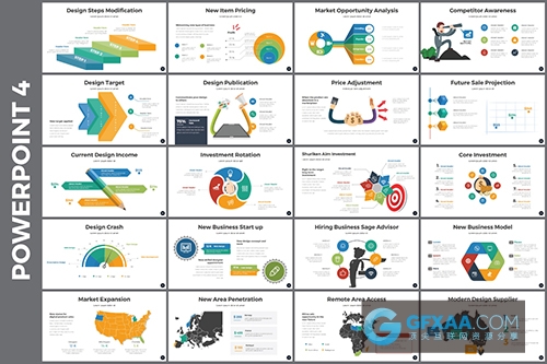 100页蓝色创意PPT模板 - 顶尖PPT