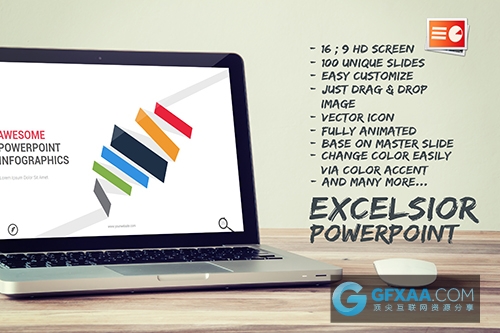 扁平化图形极简风格PPT演示文稿 - 顶尖PPT