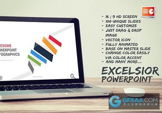 扁平化图形极简风格PPT演示文稿 - 顶尖PPT