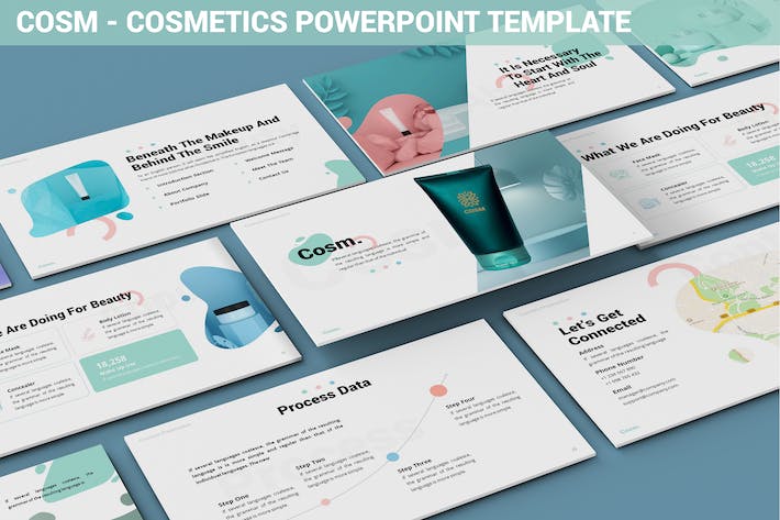 化妆品美容护肤产品推广PPT模板 - 顶尖PPT