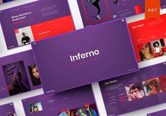 创意视觉设计商务项目展示PPT模板 - 顶尖PPT