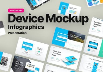 移动设备样机模型PowerPoint模板 - 顶尖PPT