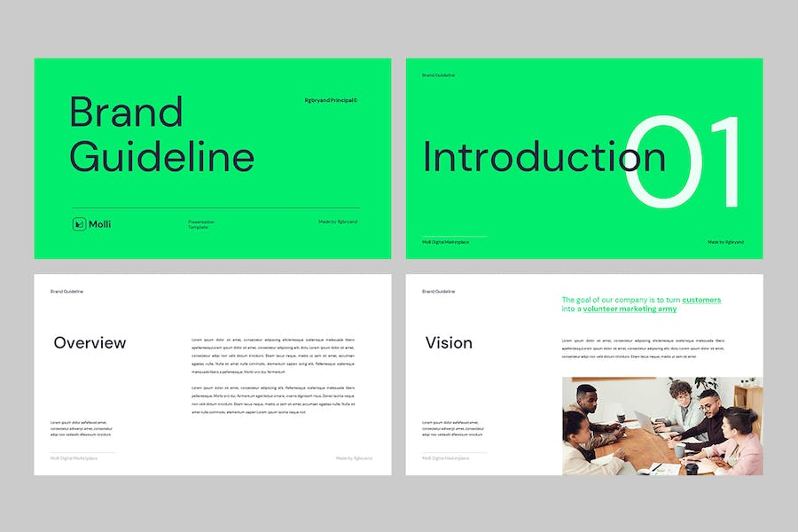 品牌指南规范设计展示Keynote模板 - 顶尖PPT