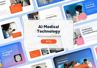 人工智能医疗技术PowerPoint模板 - 顶尖PPT