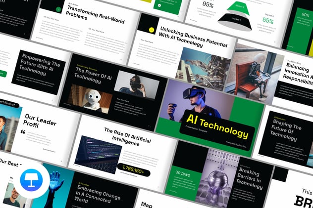 人工智能技术keynote模板 - 顶尖PPT
