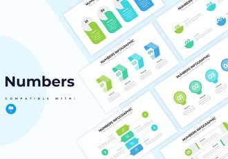 商业数据统计分析信息图形Keynote模板 - 顶尖PPT