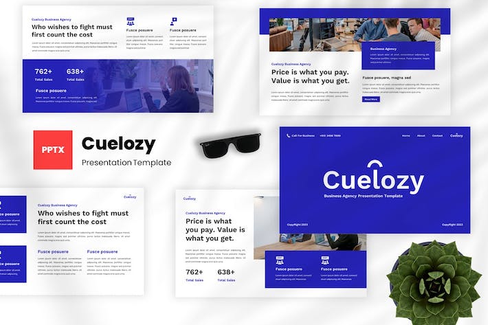 商务公司讲述展示企业管理运营PPT模板 - 顶尖PPT