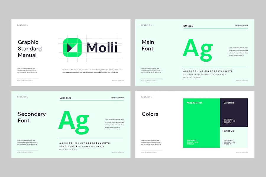 品牌指南规范设计展示Keynote模板 - 顶尖PPT