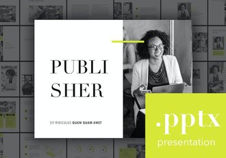 出版商项目合作4:3尺寸PPT模板 - 顶尖PPT