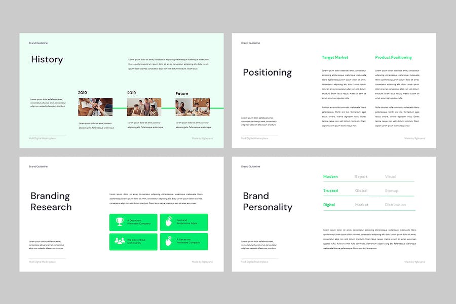 品牌指南规范设计展示Keynote模板 - 顶尖PPT