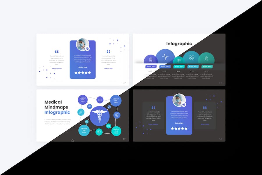 医疗医学医药研究医学keynote模板 - 顶尖PPT
