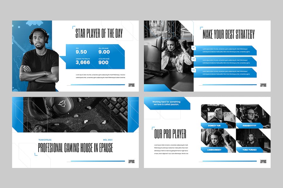 现代游戏设计讲述方案Keynote模板 - 顶尖PPT