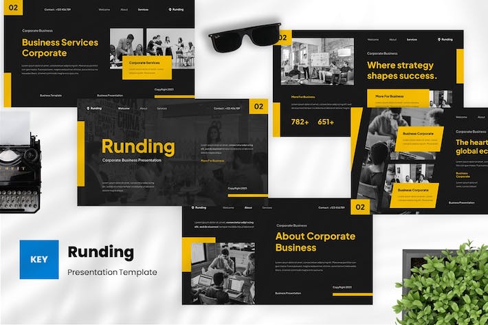 企业商务运营管理Keynote模板 - 顶尖PPT