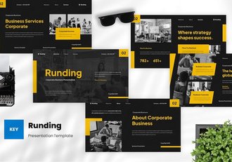 企业商务运营管理Keynote模板 - 顶尖PPT