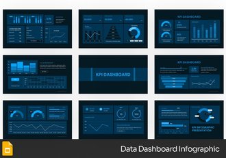 数据仪表板监控系统PPT模板 - 顶尖PPT