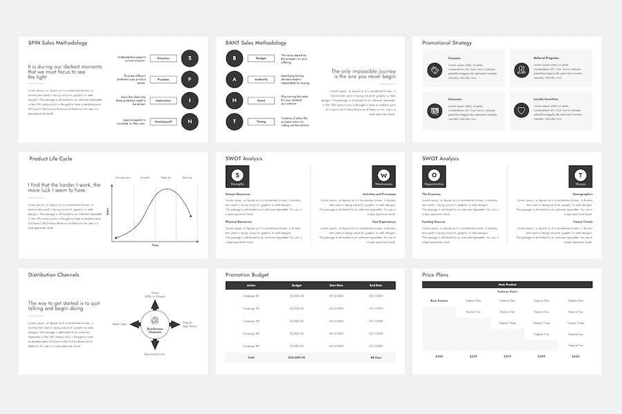销售战略方案规划Keynote模板 - 顶尖PPT