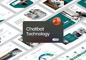 chatGPT大模型生成式对话人工智能聊天机器人技术PPT模板 - 顶尖PPT