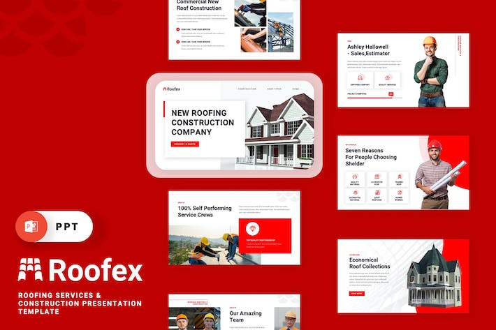 地产建筑开发房屋维修PPT模板 - 顶尖PPT