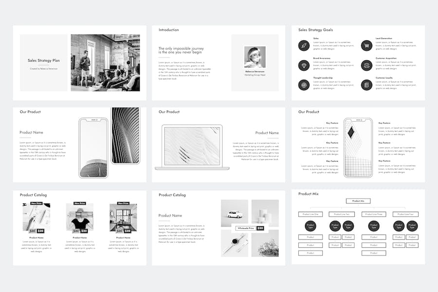销售战略方案规划Keynote模板 - 顶尖PPT