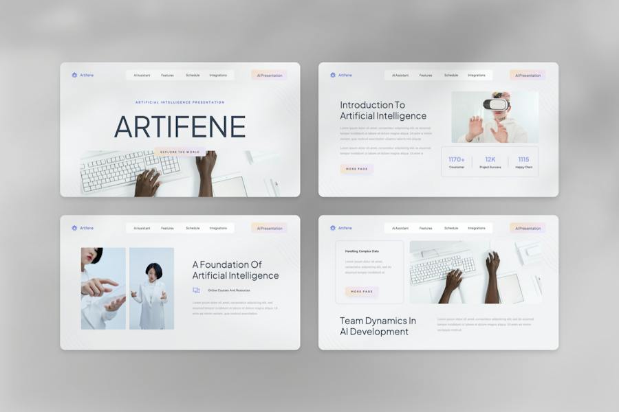 虚拟世界VR人工智能未来科技主题PPT模板 - 顶尖PPT