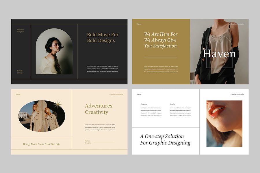 欧美创意工作室作品集Keynote模板 - 顶尖PPT