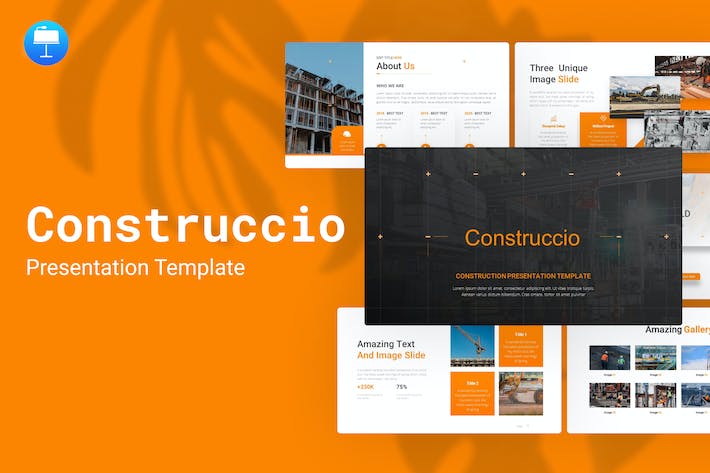 工地建筑施工项目展示合作通用keynote模板 - 顶尖PPT