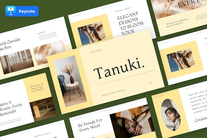 清新自然美学主题Keynote演示文稿 - 顶尖PPT