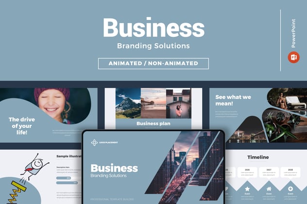 商业品牌动画解决方案PPT模板 - 顶尖PPT