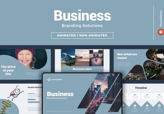 商业品牌动画解决方案PPT模板 - 顶尖PPT